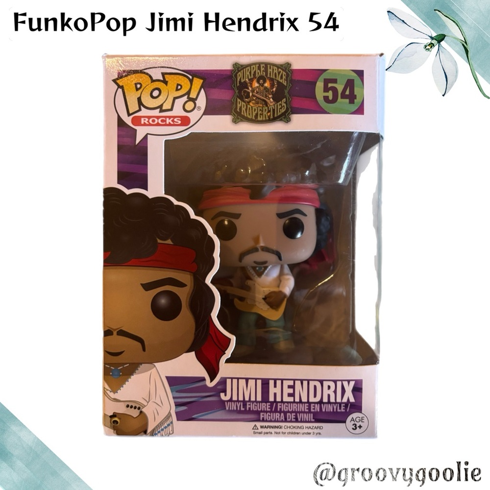 NIB! Funko Pop Jimi Hendrix 54 Vinyl Figure